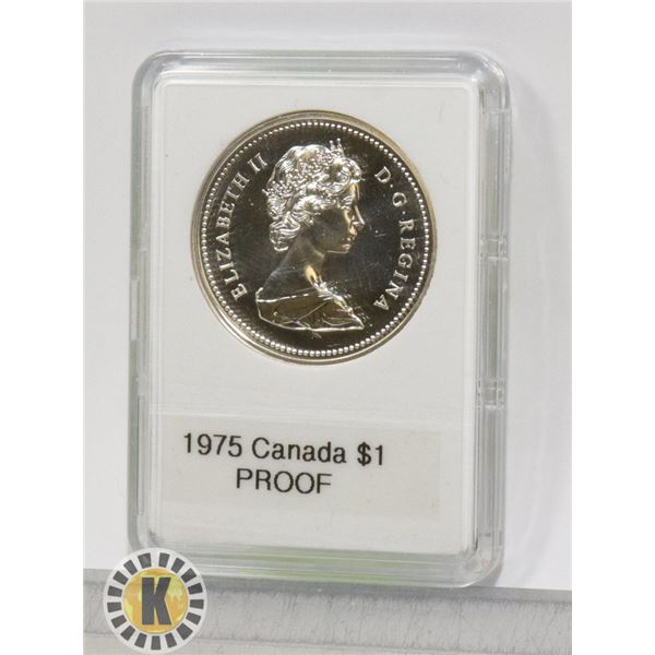 CANADIAN  1975 SILVER $1, TAKEN FROM PROOF SET