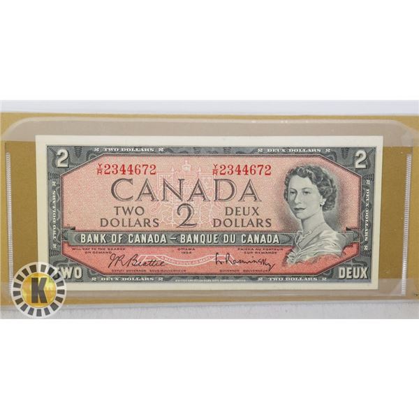 $2 1954 SPECIAL SERIAL BC-38C Y/R BEATTIE-RASMINSY