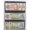 Image 1 : 1973 $1, & 1986 $2.00 ALL UNCIRCULATED CRISP