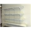 Image 3 : LOT OF WHITE WALL MOUNTED SHELVING