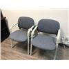 Image 1 : PAIR OF BLUE CLIENT CHAIRS