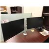 Image 1 : 2 LG 24" LCD MONITORS AND DUAL MONITOR STAND