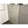 Image 1 : GREY 4 DRAWER LATERAL FILE CABINET