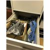 Image 3 : 2 BEIGE 4 DRW. LEGAL VERTICAL FILE CABINETS AND CABLE CONTENTS