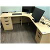 Image 1 : MAPLE 6 6 ' CORNER COMPUTER DESK