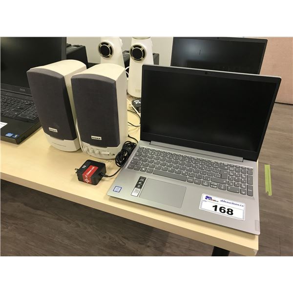 LENOVO I3 8GEN, NOTEBOOK COMPUTER WITH A PAIR OF BOCA SPEAKERS WITH NO HARD DRIVE