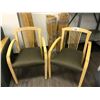 Image 1 : 2 BROWN MAPLE CLIENT CHAIRS