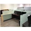 Image 1 : SIX 50" H FROSTED GLASS OFFICE DIVIDERS