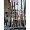 Image 2 : PAIR OF ALUMINUM FRAME AND GLASS COMMERCIAL PUSH PULL DOUBLE DOORS 35" X 83"