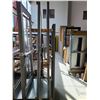 Image 2 : PAIR OF ALUMINUM FRAME AND GLASS COMMERCIAL PUSH PULL DOUBLE DOORS 35" X 83"