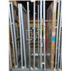 Image 2 : 2 COMMERCIAL DOORS, 1 ALUMINUM FRAME AND GLASS PUSH PULL DOOR AND 1 ALUMINUM FRAME (NO GLASS)