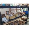 Image 2 : SHELF OF ASSORTED COMMERCIAL DOOR HARDWARE INCLUDING, DOOR FRAME LOCK PLATES AND REPLACEMENT ARMS