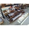 Image 2 : SHELF OF ASSORTED COMMERCIAL DOOR HARDWARE INCLUDING, PANIC PUSH BARS AND GASKET STRIPPING