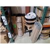 Image 1 : MOBILE COIL CART, HEAVY DUTY TEMPORARY FLOOR PROTECTION, AIR/VAPOR BARRIER TAPE, SAW HORSE LEGS AND
