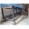 Image 1 : BLACK METAL 12' MOBILE HEAVY DUTY INDUSTRIAL MATERIAL CART
