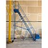 Image 1 : BLUE CANWAY MOBILE 16 STEP SHOP STAIR WITH 12' PLATFORM HEIGHT (OVERALL HEIGHT 15')