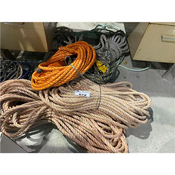 LARGE LOT OF HEAVY DUTY ROPE