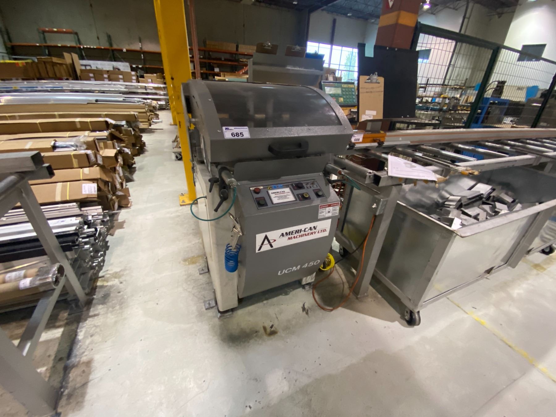 2018 MEPAL LUNA 450 CUTTING MACHINE, 20' INFEED, 24' OUTFEED