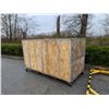 Image 1 : LARGE ROLLING WOODEN BIN