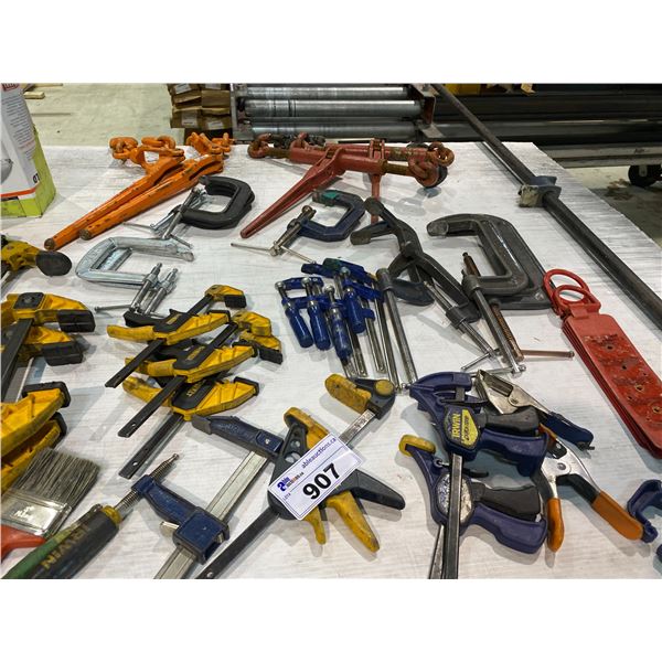 LARGE LOT OF CLAMPS