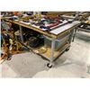 Image 1 : LARGE MOBILE WORK BENCH, 4' X 8'