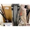 Image 2 : LOT OF MISC. ITEMS INC. 2 FOLDING TENTS, FISHING RODS, TARPS AND MORE