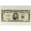 Image 1 : 1953 $5 SILVER CERTIFICATE BLUE SEAL