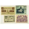 Image 1 : 4 ASSORTED GERMAN NOTGELDS 2-10 & 2-20 HELLERS