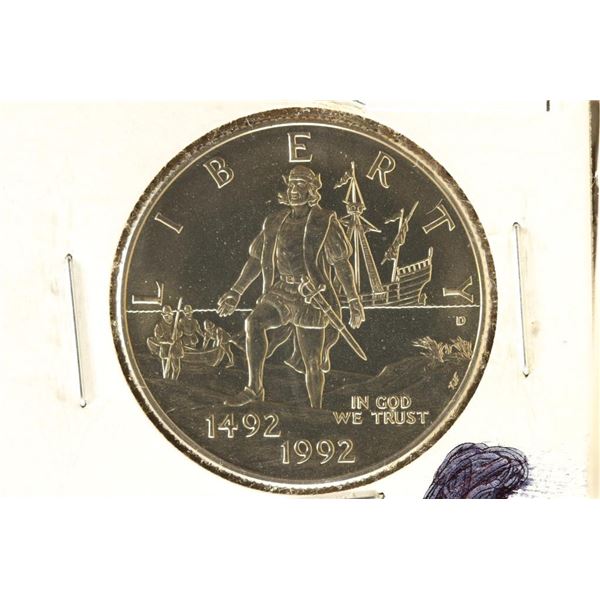 1992-D COLUMBUS COMMEMORATIVE HALF DOLLAR BU