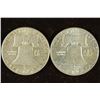 Image 2 : 1962-D & 1963-D FRANKLIN HALF DOLLARS