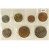 Image 1 : 1948-1961 SEYCHELLES UNC COIN SET 7 COINS