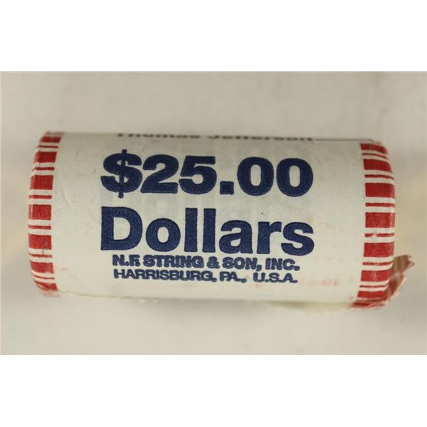 $25 ROLL OF 2007 THOMAS JEFFERSON PRESIDENTIAL