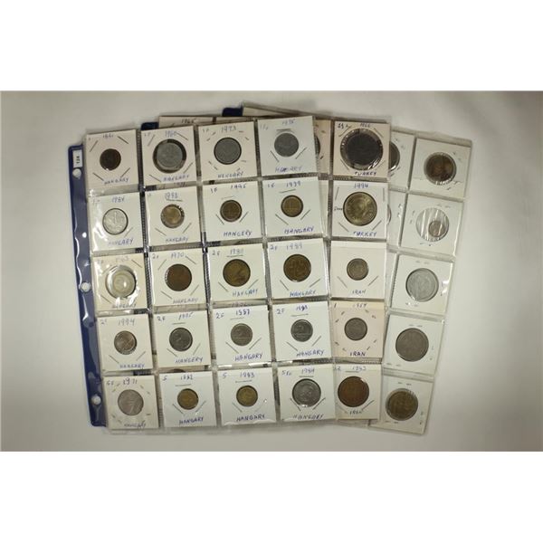 57 ASSORTED FOREIGN COINS