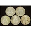 Image 2 : 5 ASSORTED 1967-1968 40% SILVER JOHN F. KENNEDY'S