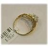 Image 2 : Genuine Diamond Ring Gold Flower Size 7 7.5 8 6