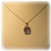 Image 1 : GENUINE PINK AMETHYST DIAMOND PENDANT NECKLACE