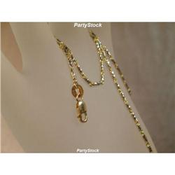 SOLID 14K GOLD 18" CHAIN 6G NECKLACE TWO TONE 2
