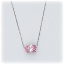 Swarovski Crystals Sterling Silver Heart NECKLACE Charm