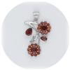 Image 2 : Necklace GENUINE GARNET Sterling Silver SOLID