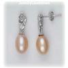 Image 1 : PINK PEARL DROP DANGLE STERLING SILVER GENUINE NEW