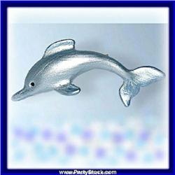 DOLPHIN FISH PIN BROOCH GOLD AUSTRIAN CRYSTAL
