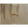 Image 1 : 14K Gold GENUINE INLAID DIAMOND RING BAND 6 Sz.