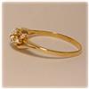 Image 2 : 14K Yellow Gold Cluster Diamond Ring Size 6.5 7