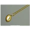 Image 3 : Solid 14K Yellow Gold Italian Locket Necklace Oval