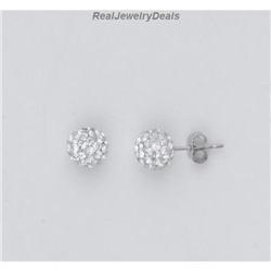 Swarovski Crystals Silver Earrings Posts NEW BIG