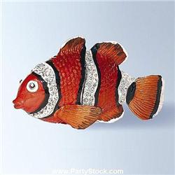 GOLD NEMO CLOWN FISH BOX NEW SWAROVSKI CRYSTALS