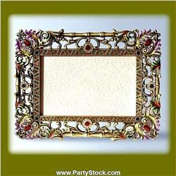 GOLD SWAROVSKI CRYSTAL PHOTO FRAMEP-378