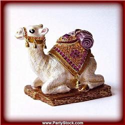 CAMEL GOLD SWAROVSKI CRYSTAL BOX NEW CAMELLO