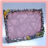Image 1 : GOLD SWAROVSKI CRYSTAL PHOTO FRAME PURPLE