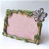 Image 1 : HIBISCUS FLOWER GOLD SWAROVSKI CRYSTALS FRAME
